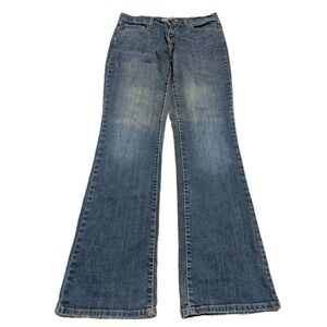 Levi's‎ 515 Bootcut Jeans Women's 8, 32L Blue Denim Stretch Preppy 5-Pockets Zip